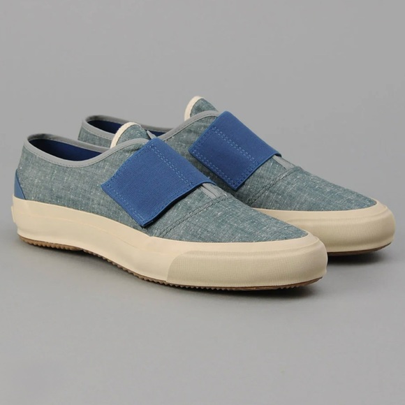 The Hill-Side Bridge Low Extra Neppy Indigo Chambray Sneaker Shoes - Picture 1 of 15